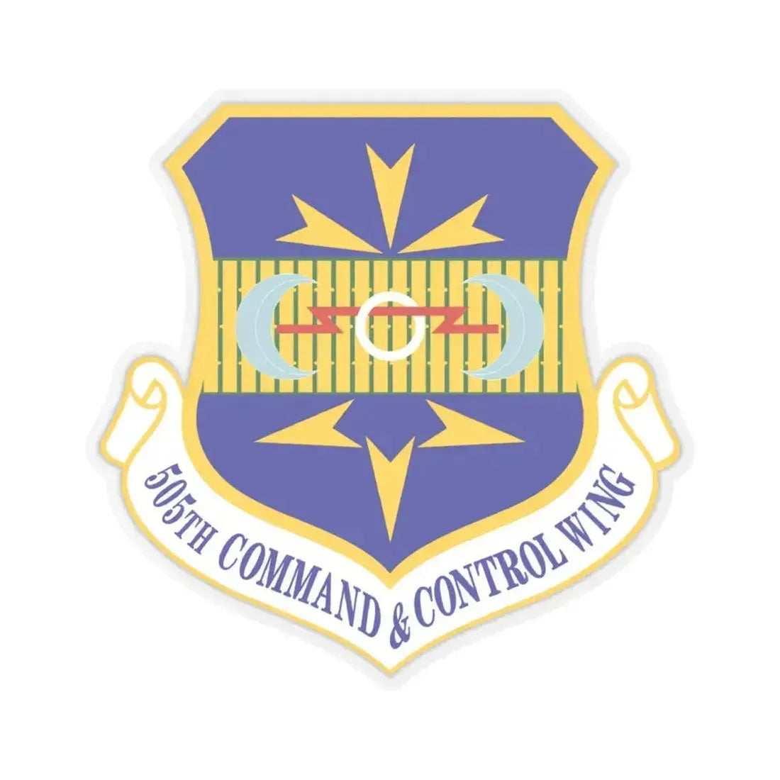 505th Command and Control Wing (U.S. Air Force) STICKER Vinyl Kiss-Cut Decal 4 Inch Transparent - The Sticker Space