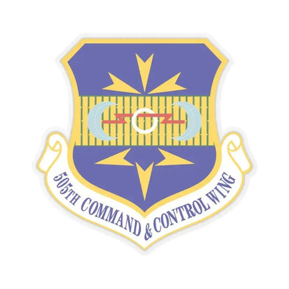505th Command and Control Wing (U.S. Air Force) STICKER Vinyl Kiss-Cut Decal 4 Inch Transparent - The Sticker Space