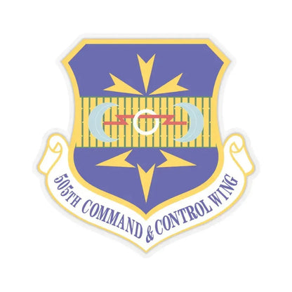 505th Command and Control Wing (U.S. Air Force) STICKER Vinyl Kiss-Cut Decal 6 Inch Transparent - The Sticker Space