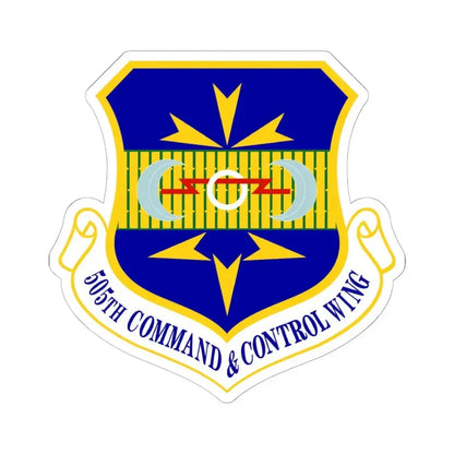 505th Command and Control Wing (U.S. Air Force) STICKER Vinyl Kiss-Cut Decal 6 Inch White - The Sticker Space