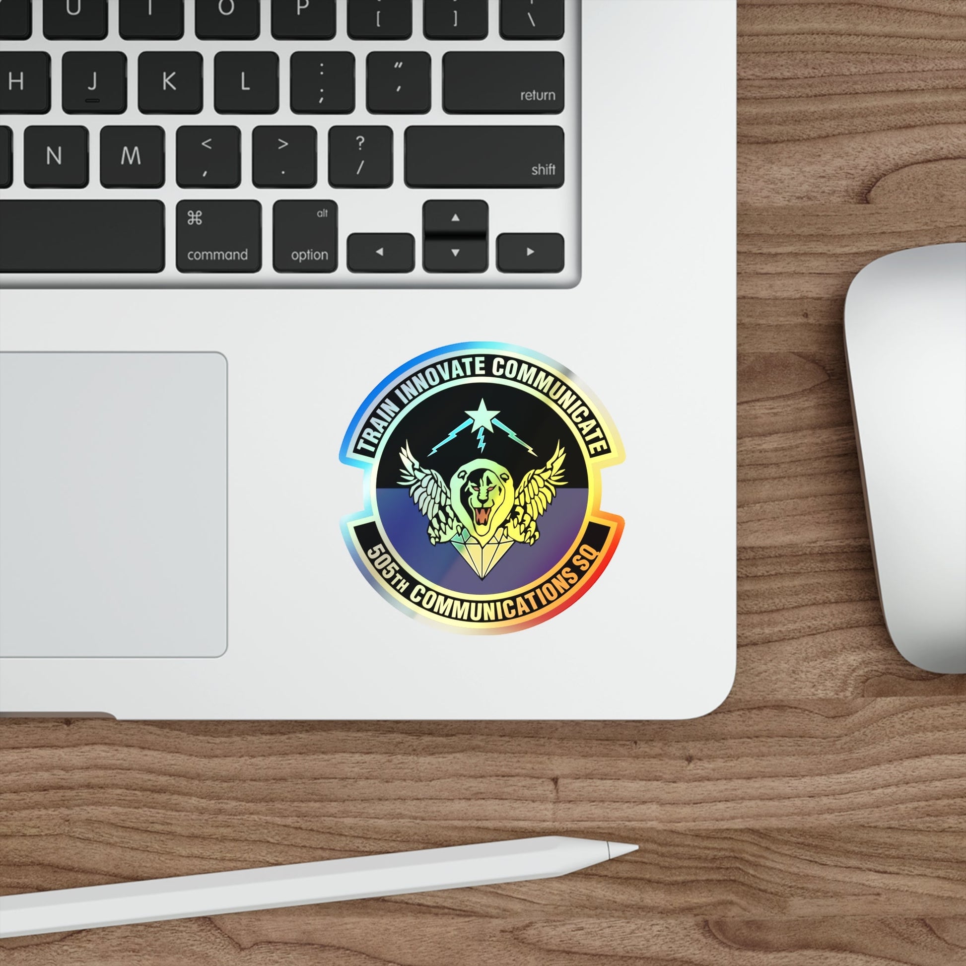 505th Communications Squadron (U.S. Air Force) Holographic STICKER Die-Cut Vinyl Decal-The Sticker Space