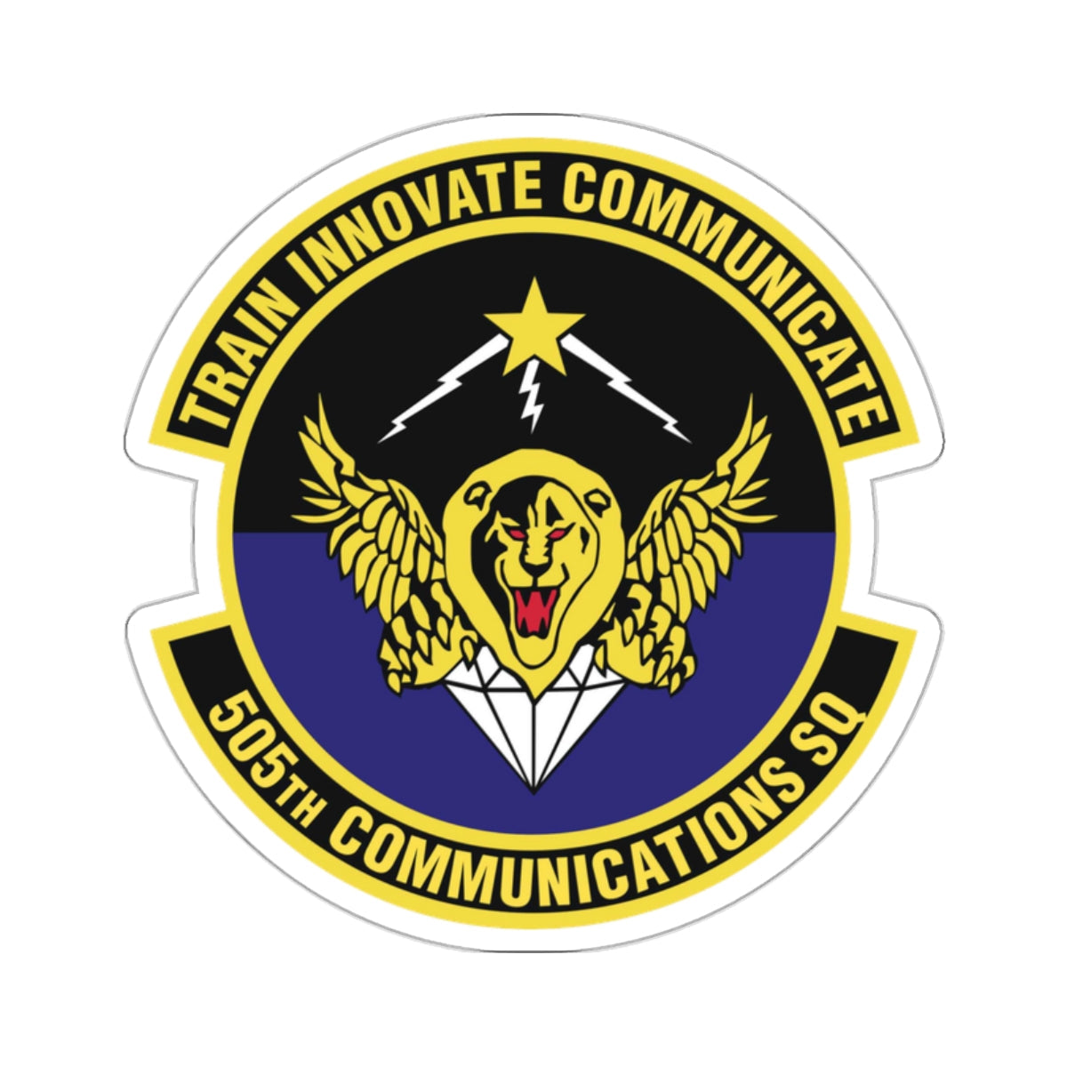 505th Communications Squadron (U.S. Air Force) STICKER Vinyl Die-Cut Decal-White-The Sticker Space