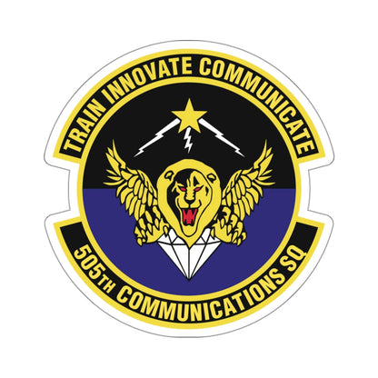 505th Communications Squadron (U.S. Air Force) STICKER Vinyl Die-Cut Decal-White-The Sticker Space