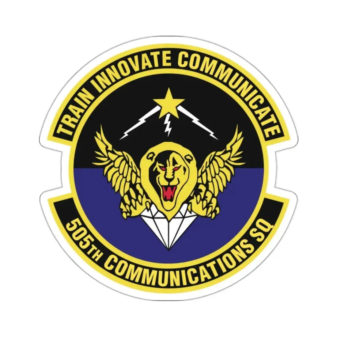 505th Communications Squadron (U.S. Air Force) STICKER Vinyl Die-Cut Decal - The Sticker Space