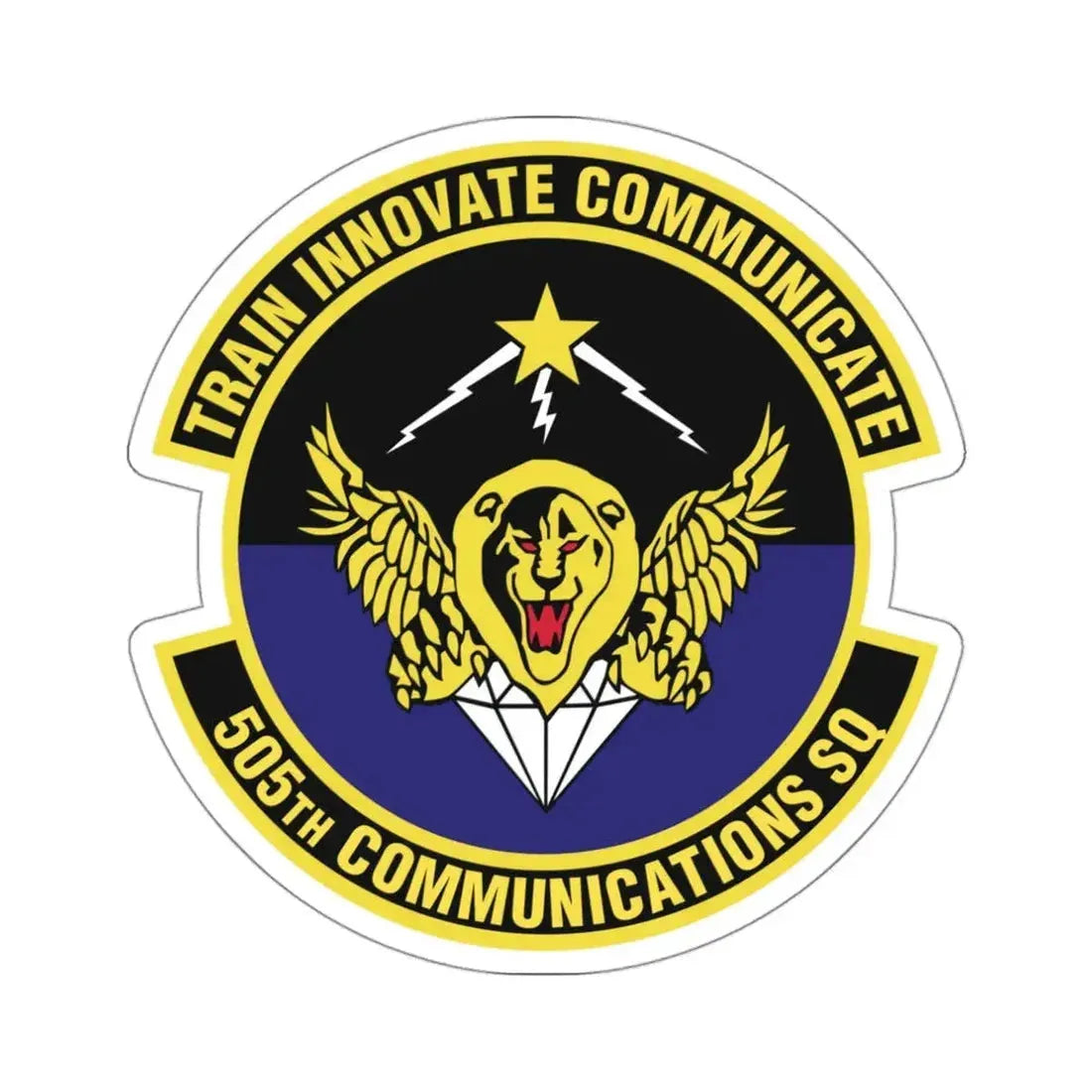 505th Communications Squadron (U.S. Air Force) STICKER Vinyl Die-Cut Decal - The Sticker Space