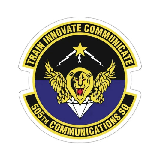 505th Communications Squadron (U.S. Air Force) STICKER Vinyl Kiss-Cut Decal 2 Inch White - The Sticker Space