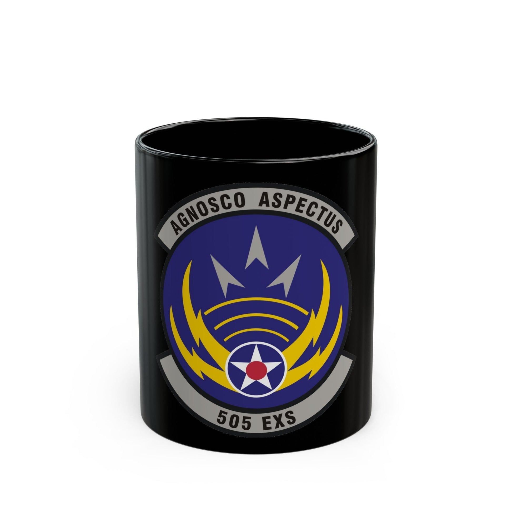 505th Exercise Control Squadron (U.S. Air Force) Black Coffee Mug-11oz-The Sticker Space