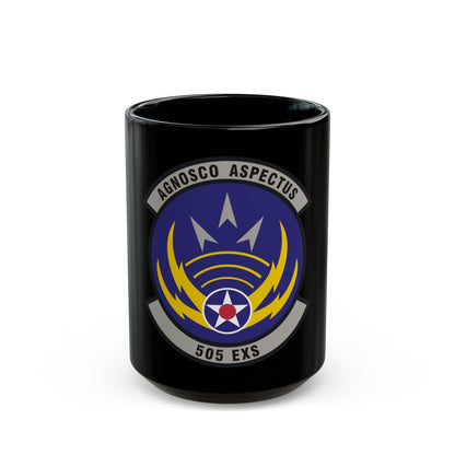 505th Exercise Control Squadron (U.S. Air Force) Black Coffee Mug-15oz-The Sticker Space