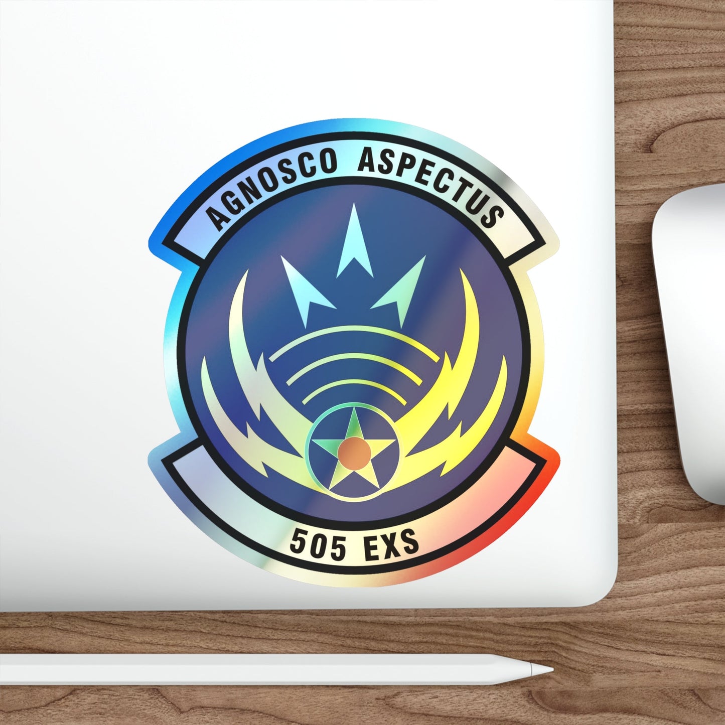 505th Exercise Control Squadron (U.S. Air Force) Holographic STICKER Die-Cut Vinyl Decal-The Sticker Space