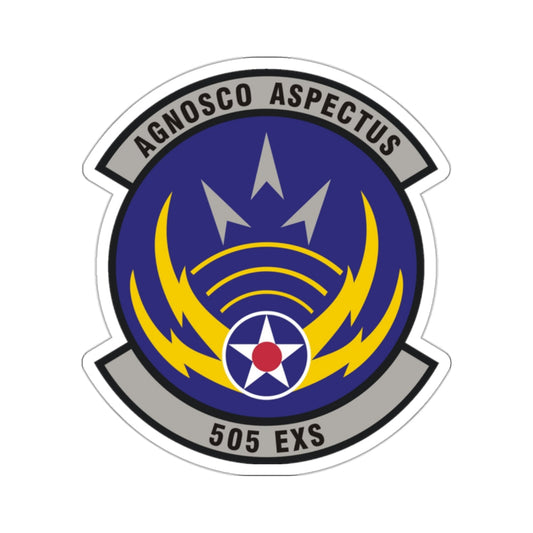 505th Exercise Control Squadron (U.S. Air Force) STICKER Vinyl Die-Cut Decal-White-The Sticker Space