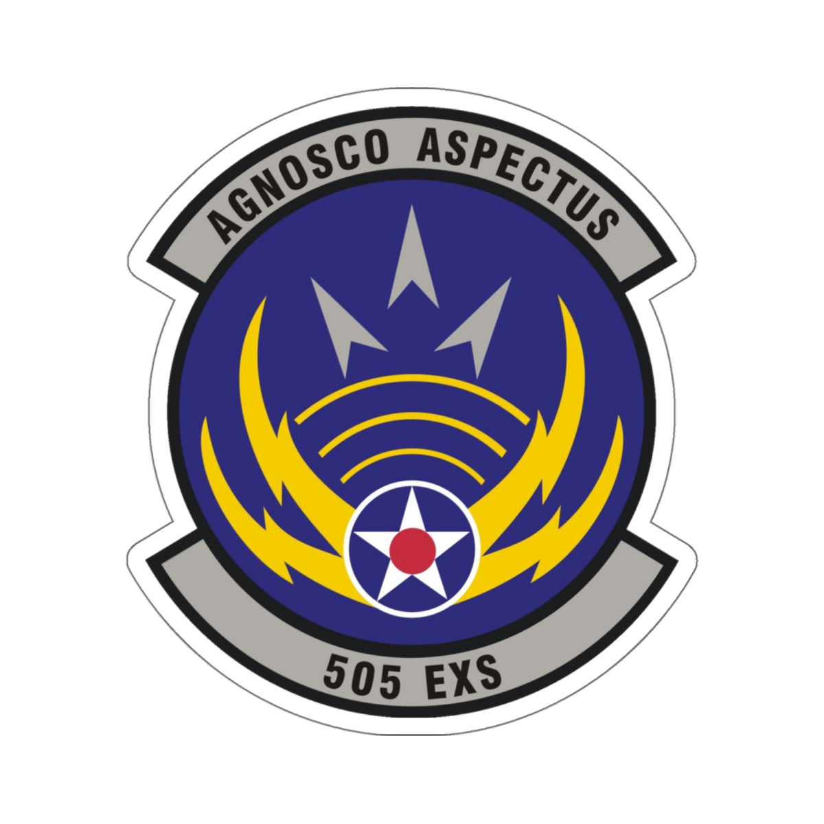 505th Exercise Control Squadron (U.S. Air Force) STICKER Vinyl Die-Cut Decal-White-The Sticker Space