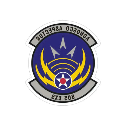 505th Exercise Control Squadron (U.S. Air Force) REVERSE PRINT Transparent Die-Cut STICKER 6 Inch Die-Cut Transparent - The Sticker Space