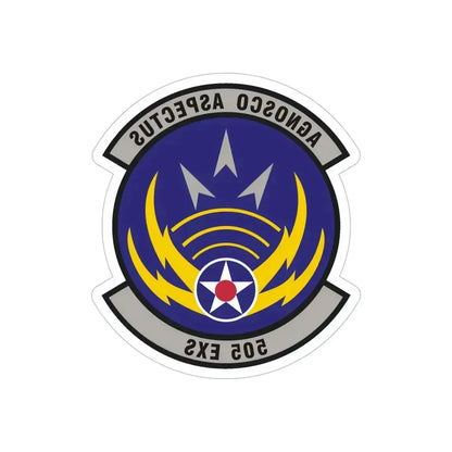 505th Exercise Control Squadron (U.S. Air Force) REVERSE PRINT Transparent Die-Cut STICKER - The Sticker Space