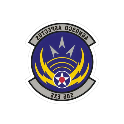 505th Exercise Control Squadron (U.S. Air Force) REVERSE PRINT Transparent Die-Cut STICKER - The Sticker Space
