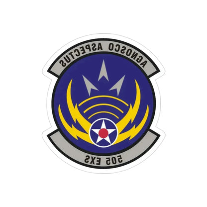 505th Exercise Control Squadron (U.S. Air Force) REVERSE PRINT Transparent Die-Cut STICKER - The Sticker Space