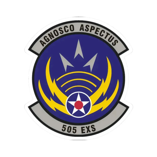 505th Exercise Control Squadron (U.S. Air Force) STICKER Vinyl Kiss-Cut Decal 2 Inch White - The Sticker Space