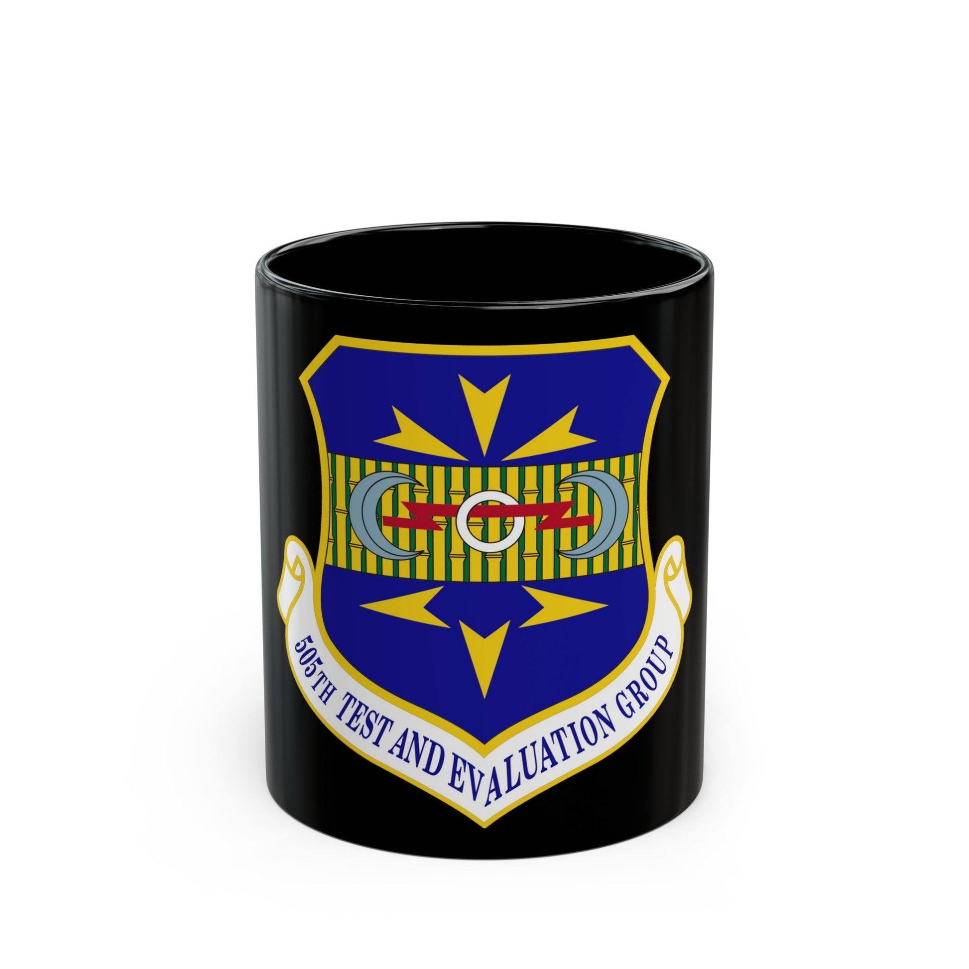 505th Test and Evaluation Group (U.S. Air Force) Black Coffee Mug-11oz-The Sticker Space