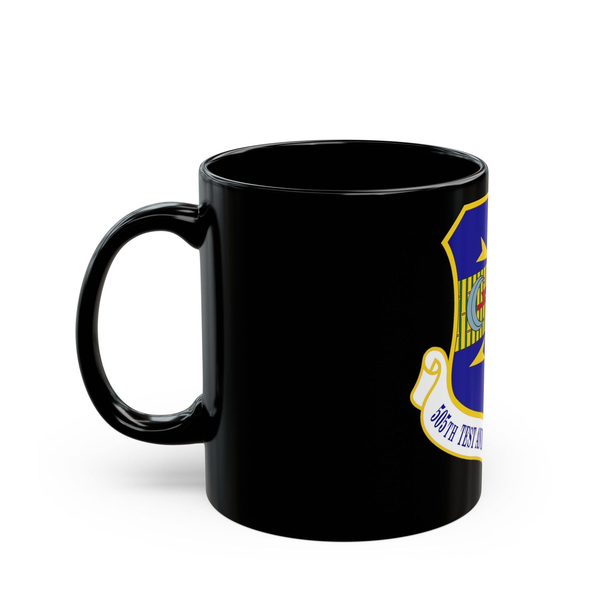 505th Test and Evaluation Group (U.S. Air Force) Black Coffee Mug-The Sticker Space