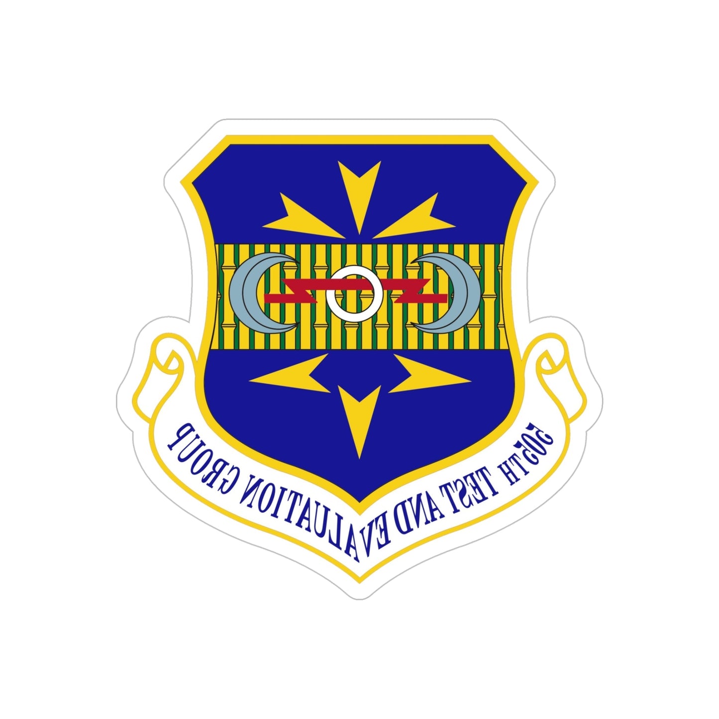 505th Test and Evaluation Group (U.S. Air Force) REVERSE PRINT Transparent STICKER-5 Inch-The Sticker Space