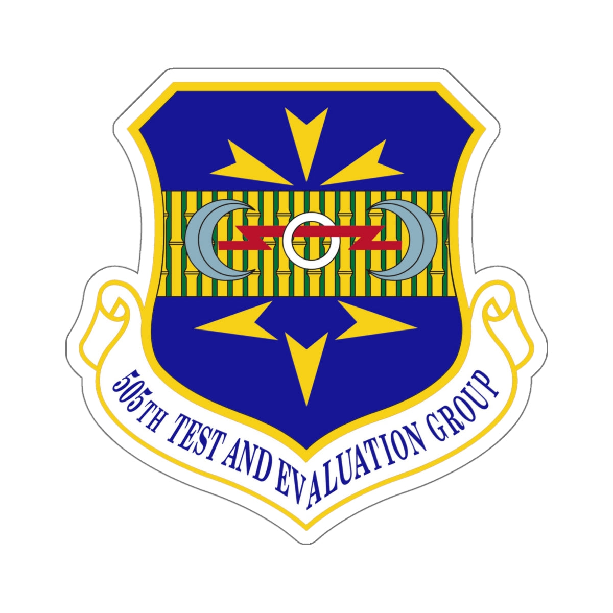 505th Test and Evaluation Group (U.S. Air Force) STICKER Vinyl Die-Cut Decal-White-The Sticker Space