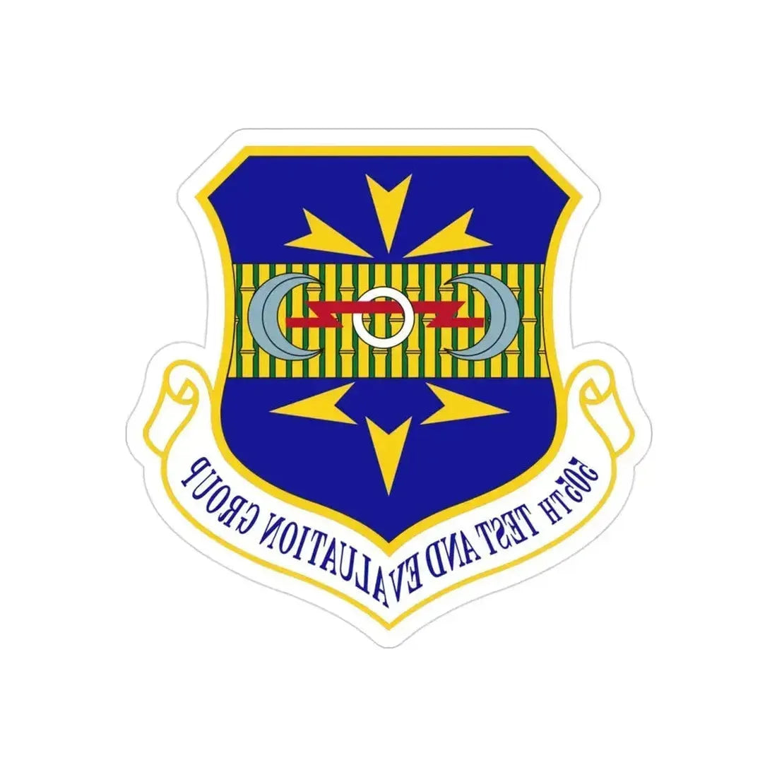 505th Test and Evaluation Group (U.S. Air Force) REVERSE PRINT Transparent Die-Cut STICKER 3 Inch Die-Cut Transparent - The Sticker Space
