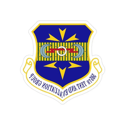 505th Test and Evaluation Group (U.S. Air Force) REVERSE PRINT Transparent Die-Cut STICKER 3 Inch Die-Cut Transparent - The Sticker Space