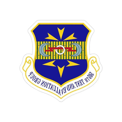 505th Test and Evaluation Group (U.S. Air Force) REVERSE PRINT Transparent Die-Cut STICKER 5 Inch Die-Cut Transparent - The Sticker Space