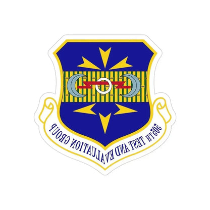 505th Test and Evaluation Group (U.S. Air Force) REVERSE PRINT Transparent Die-Cut STICKER 6 Inch Die-Cut Transparent - The Sticker Space