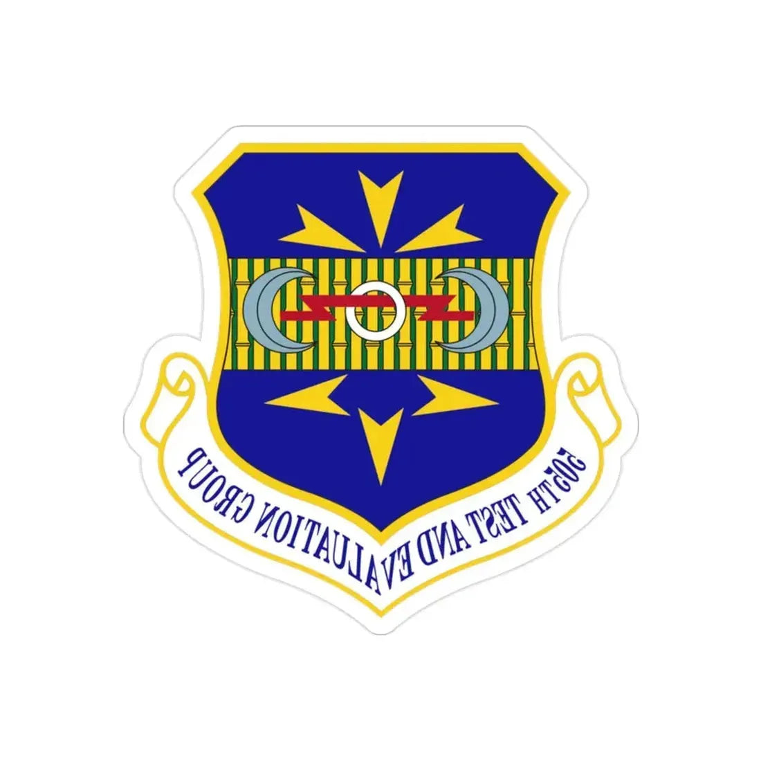 505th Test and Evaluation Group (U.S. Air Force) REVERSE PRINT Transparent Die-Cut STICKER - The Sticker Space