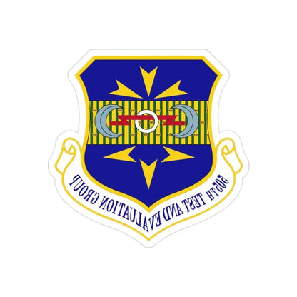 505th Test and Evaluation Group (U.S. Air Force) REVERSE PRINT Transparent Die-Cut STICKER - The Sticker Space
