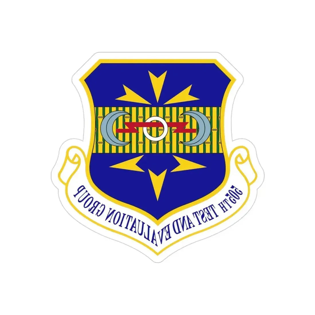 505th Test and Evaluation Group (U.S. Air Force) REVERSE PRINT Transparent Die-Cut STICKER - The Sticker Space