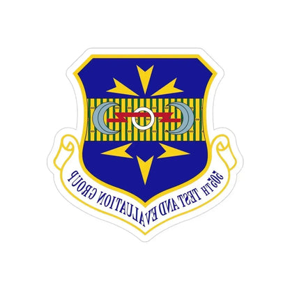 505th Test and Evaluation Group (U.S. Air Force) REVERSE PRINT Transparent Die-Cut STICKER - The Sticker Space