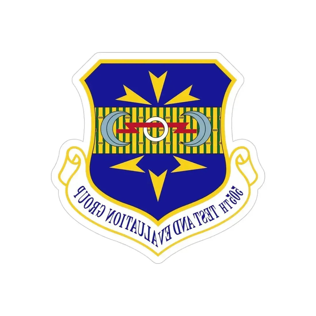 505th Test and Evaluation Group (U.S. Air Force) REVERSE PRINT Transparent Die-Cut STICKER - The Sticker Space
