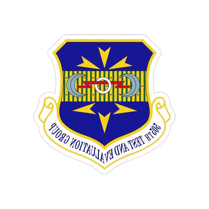 505th Test and Evaluation Group (U.S. Air Force) REVERSE PRINT Transparent Die-Cut STICKER - The Sticker Space