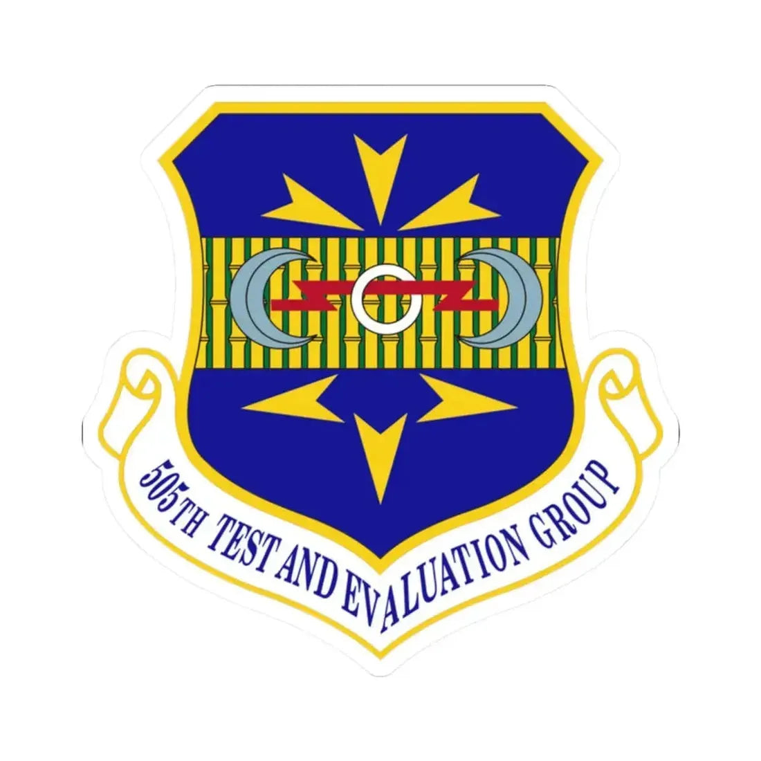 505th Test and Evaluation Group (U.S. Air Force) STICKER Vinyl Kiss-Cut Decal 2 Inch White - The Sticker Space