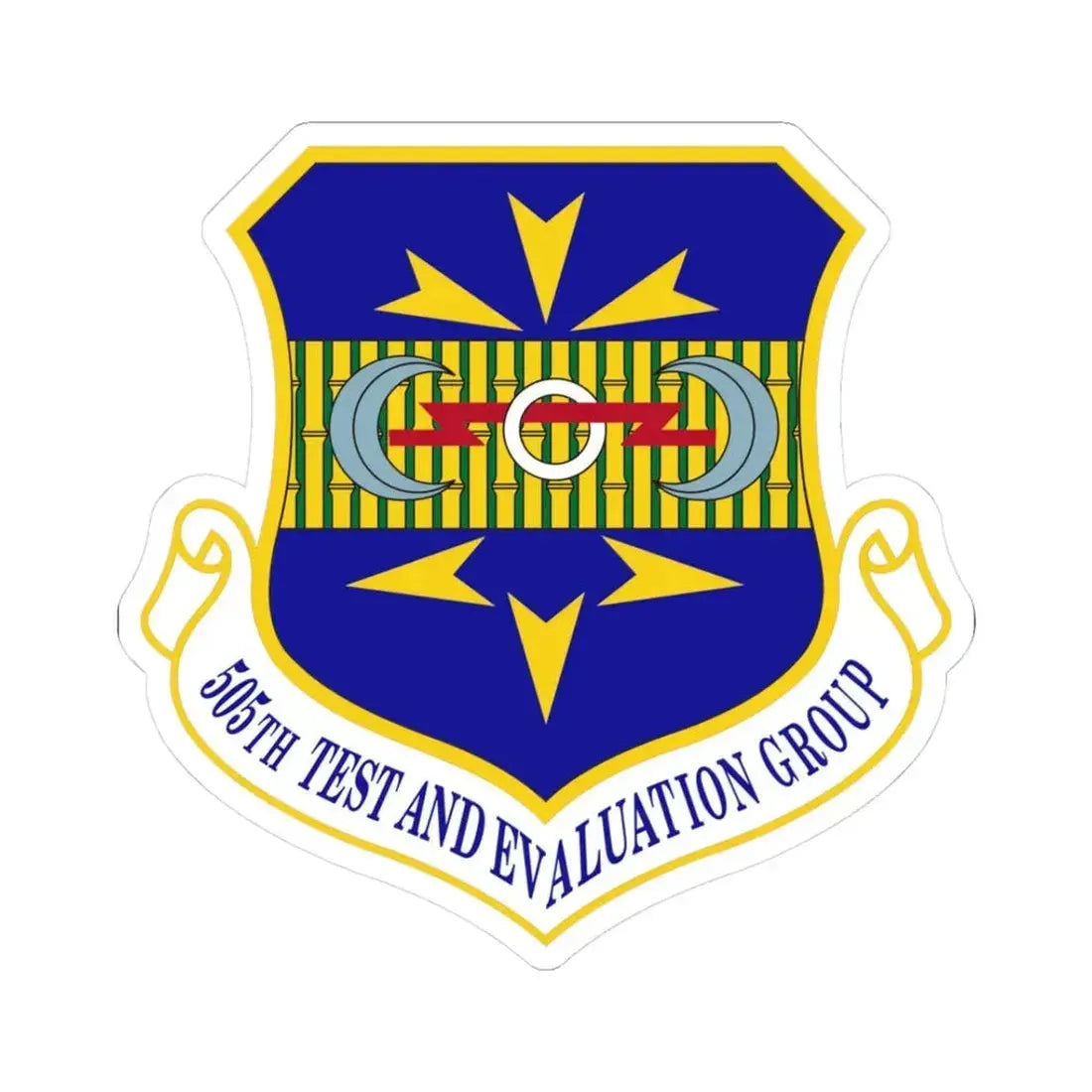 505th Test and Evaluation Group (U.S. Air Force) STICKER Vinyl Kiss-Cut Decal 3 Inch White - The Sticker Space
