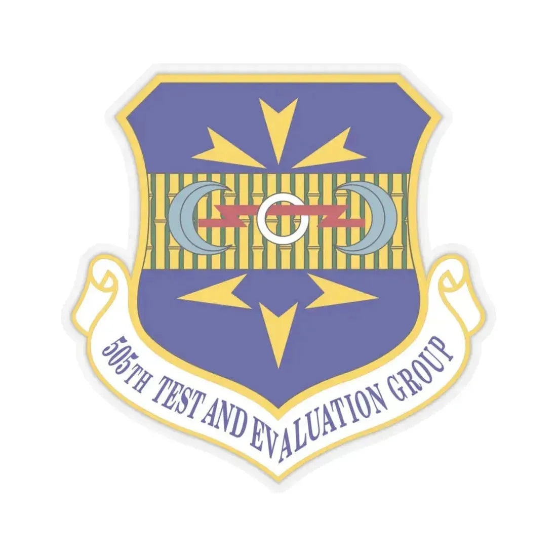 505th Test and Evaluation Group (U.S. Air Force) STICKER Vinyl Kiss-Cut Decal 4 Inch Transparent - The Sticker Space