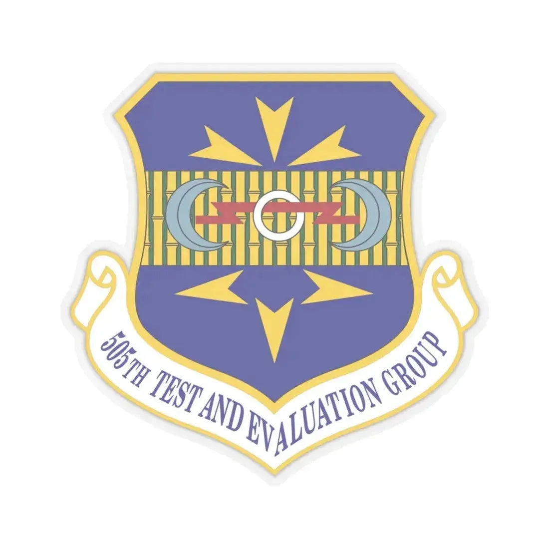 505th Test and Evaluation Group (U.S. Air Force) STICKER Vinyl Kiss-Cut Decal 6 Inch Transparent - The Sticker Space