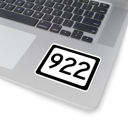 WV-922 (Virginia) (Road Sign) STICKER Vinyl Kiss-Cut Decal