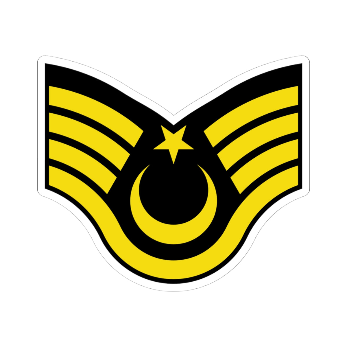 Army TUR OR 07a (Turkey) (Military Rank) STICKER Vinyl Kiss-Cut Decal