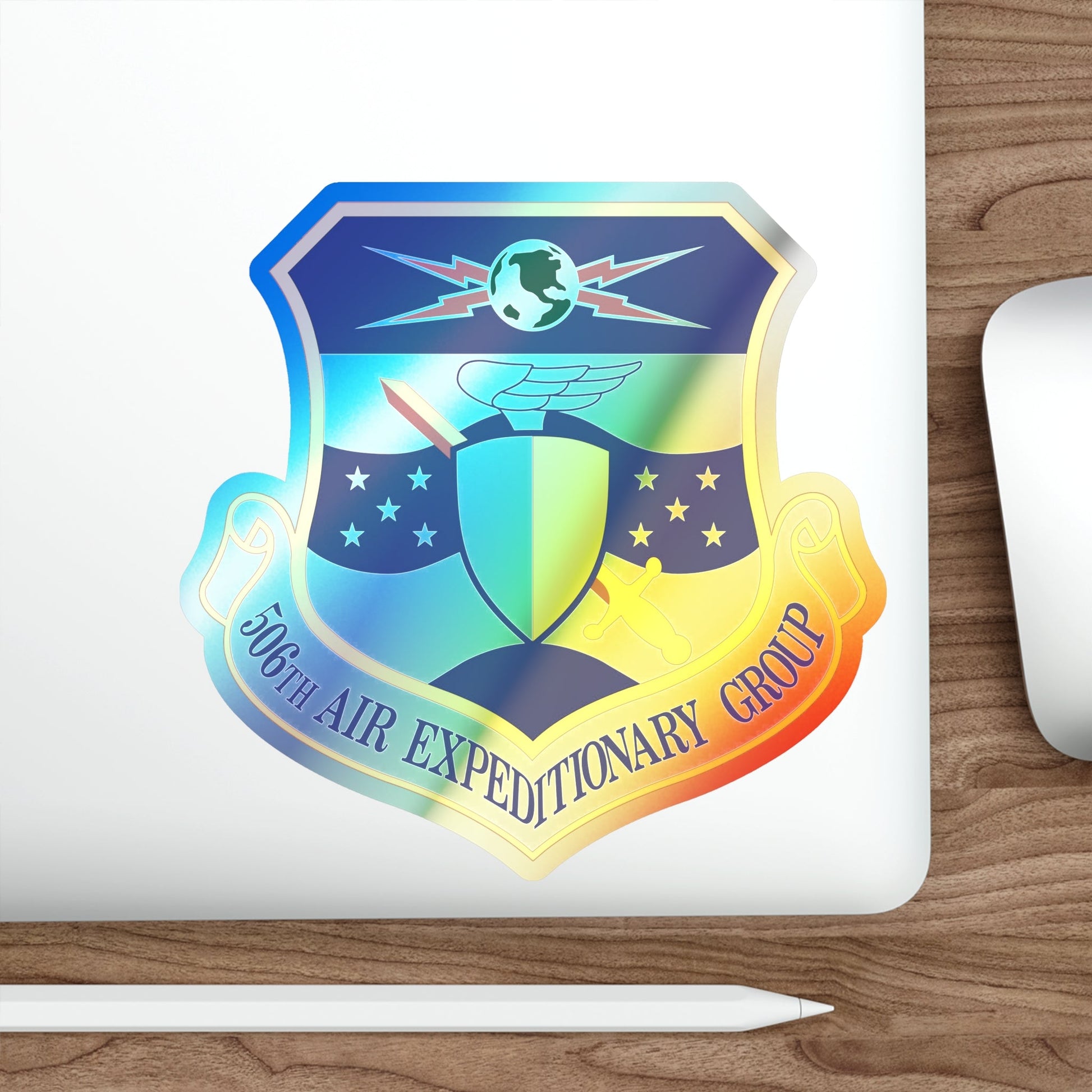 506th Air Expeditionary Group (U.S. Air Force) Holographic STICKER Die-Cut Vinyl Decal-The Sticker Space