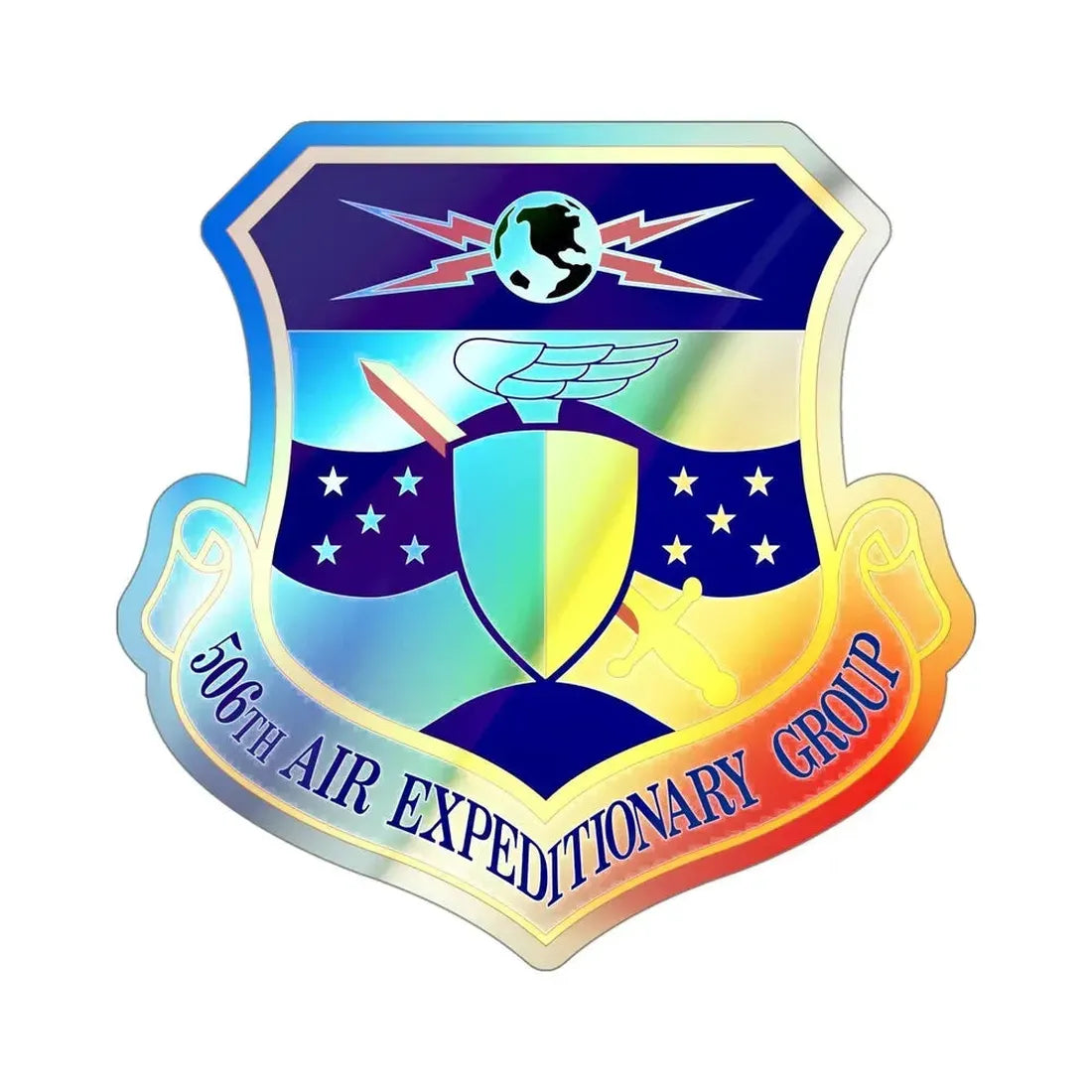 506th Air Expeditionary Group (U.S. Air Force) Holographic STICKER Die-Cut Vinyl Decal - The Sticker Space