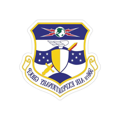 506th Air Expeditionary Group (U.S. Air Force) REVERSE PRINT Transparent Die-Cut STICKER - The Sticker Space