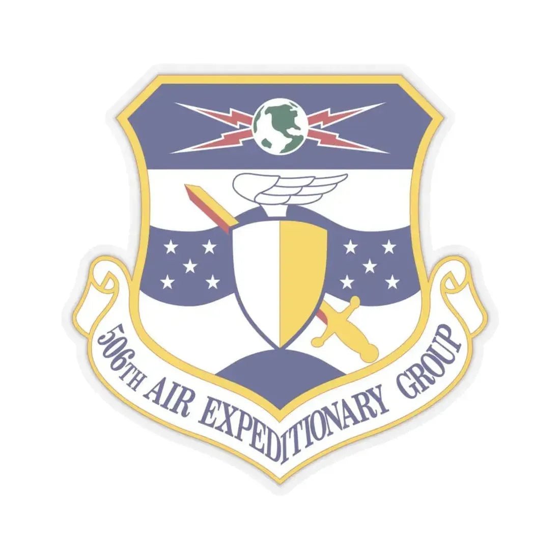 506th Air Expeditionary Group (U.S. Air Force) STICKER Vinyl Kiss-Cut Decal 6 Inch Transparent - The Sticker Space