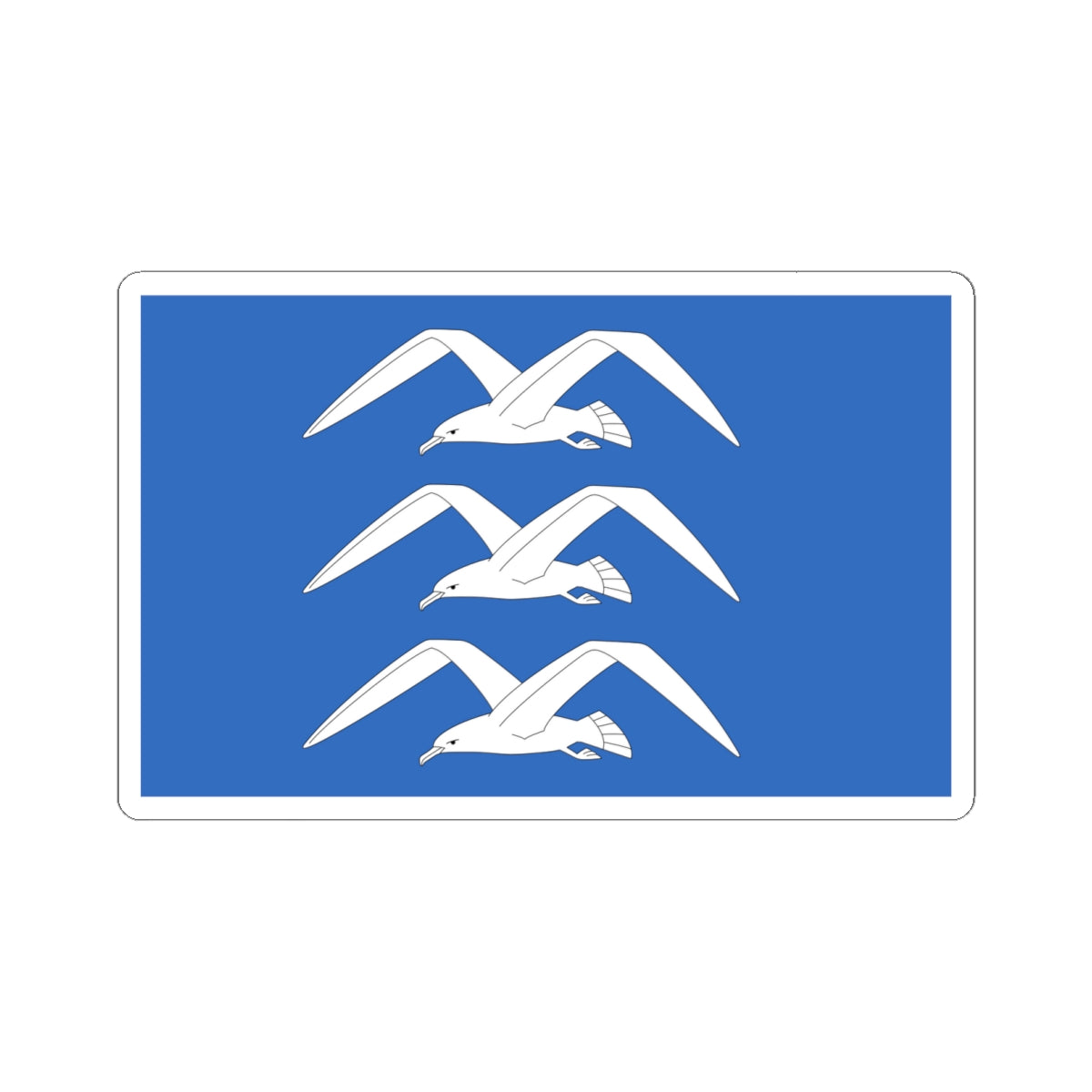 Flag of Haugesund Rogaland Norway - STICKER Vinyl Kiss-Cut Decal