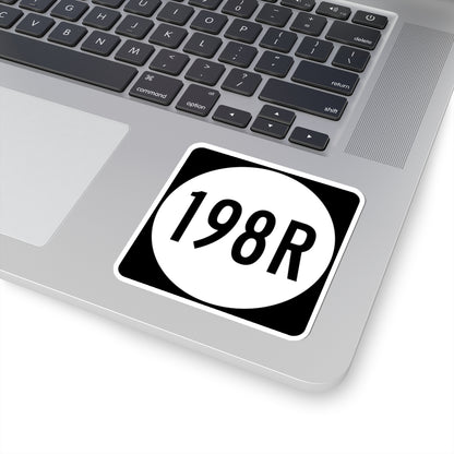 PR tertiary 198R (Puerto Rico) (Road Sign) STICKER Vinyl Kiss-Cut Decal