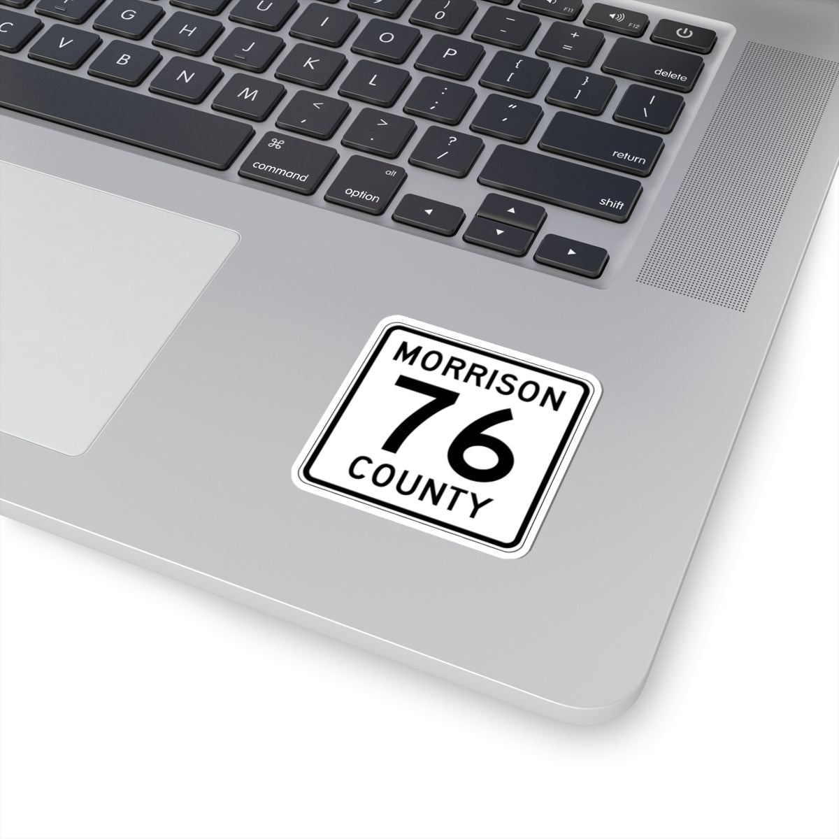 Morrison County Route 76 (Minnesota) (Road Sign) STICKER Vinyl Kiss-Cut Decal