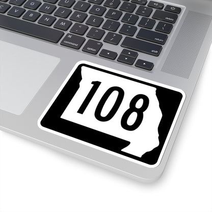 MO-108 (Missouri) (Road Sign) STICKER Vinyl Kiss-Cut Decal