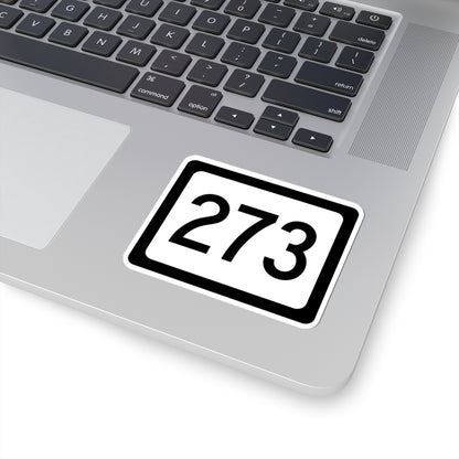 WV-273 (Virginia) (Road Sign) STICKER Vinyl Kiss-Cut Decal