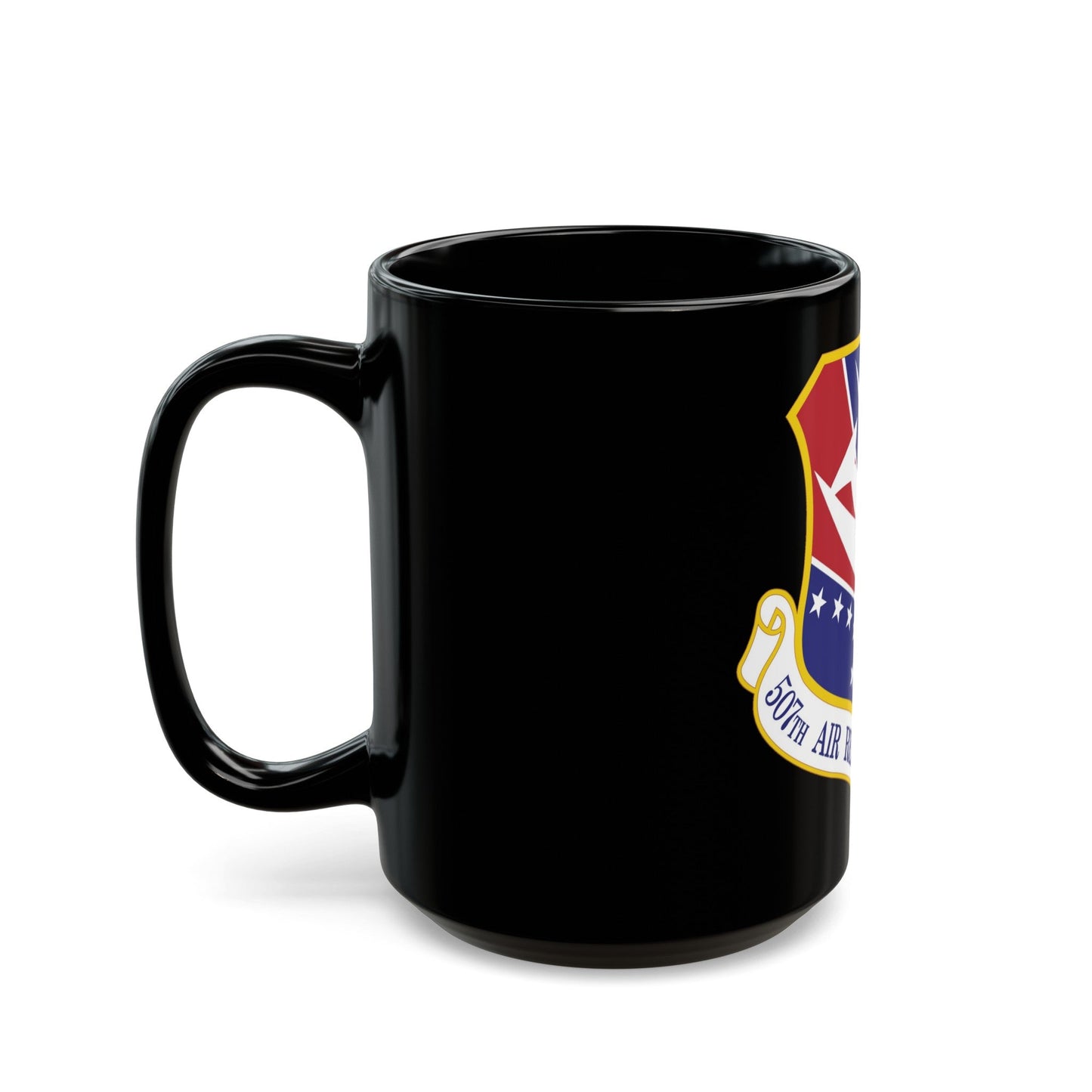 507th Air Refueling Wing (U.S. Air Force) Black Coffee Mug-The Sticker Space